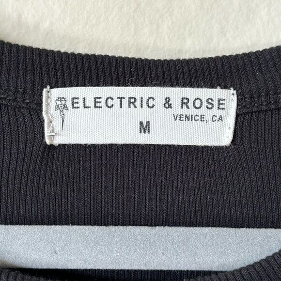 Electric & Rose Gamble Midi Black Dress Bodycon Size M - Picture 13 of 13